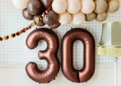 Mocca Brun Tal Ballon 86 cm - 3