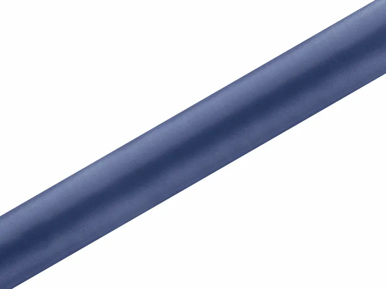 Mørkeblå Satin Rulle, 9 meter