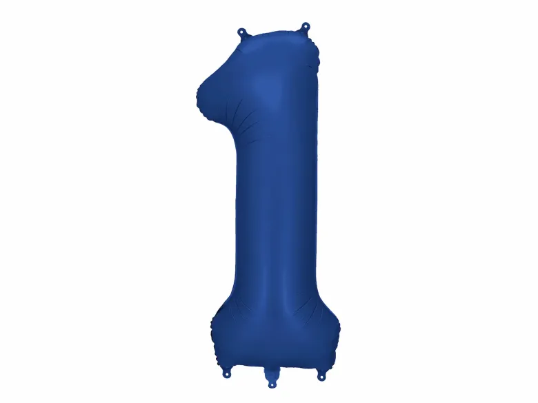 Mørkeblå Tal Ballon 86 cm - 1