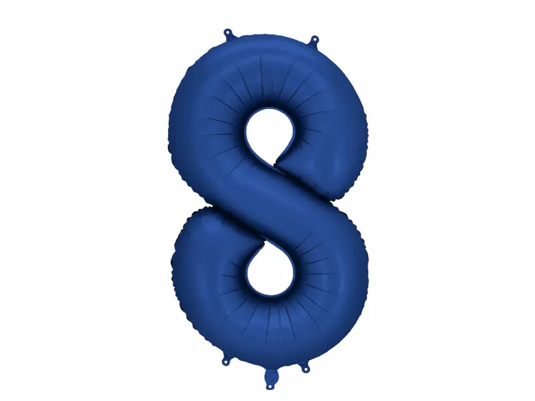 Mørkeblå Tal Ballon 86 cm - 8