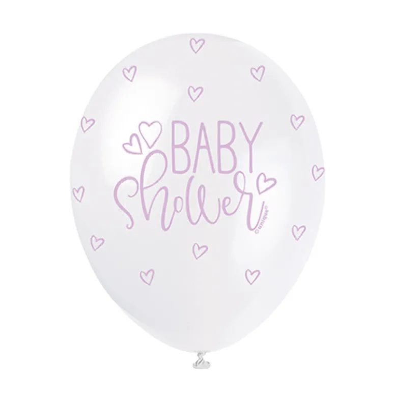 Multifarvet Babyshower Balloner (30cm.)
