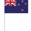 Newzealandsk Papirflag på Pind, 27 x 20 cm
