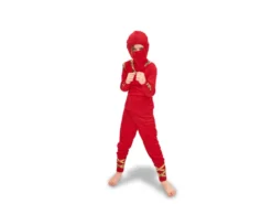 Ninja Kostume Til Børn, Rød