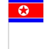 Nordkoreansk Papirflag på Pind, 27 x 20 cm