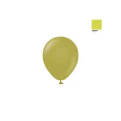 Olivengrøn Ballon - Kalisan Olive, 13 cm