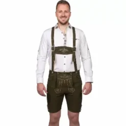 Olivengrønne Lederhosen | 11 Størrelser