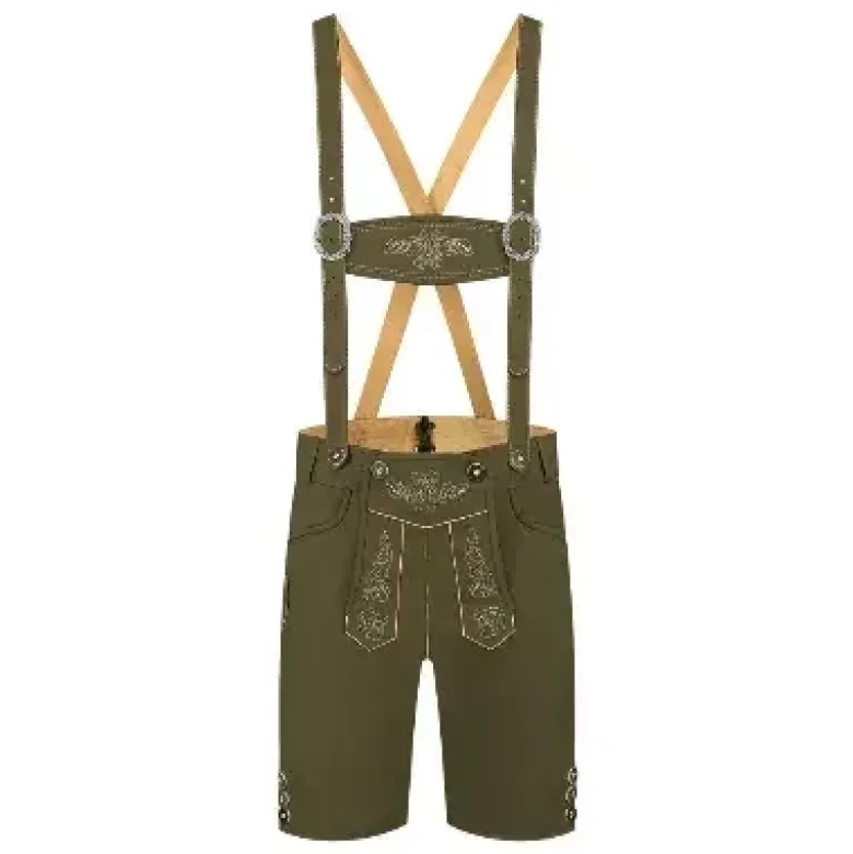 Olivengrønne Lederhosen | 11 Størrelser
