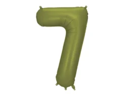 Olivengrøn Tal Ballon 86 cm - 7