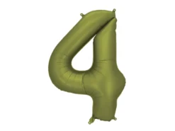 Olivengrøn Tal Ballon 86 cm - 4