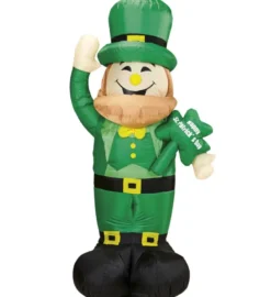 Oppustelige Leprechaun Figur m/Lys, 150 cm