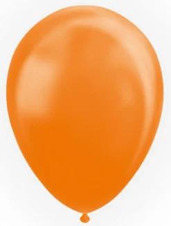 Orange Balloner Naturlatex, Metallic 50 stk.