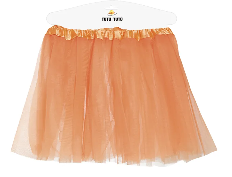 Orange Tylskørt Til Børn (Tutu) - Kort Model (30cm)