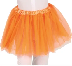 Orange Tylskørt Til Børn (Tutu) - Kort Model (30cm)