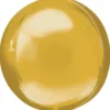 Orbz Kugle Folieballon Metallisk Guld, 40 cm