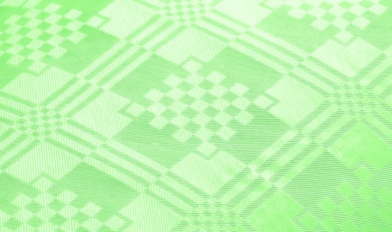 Papirdug: Damask Limegrøn Rulledug 1,19 x 8M