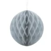 Papir kugle 30cm - sølvgrå