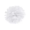 Papir pompom 25cm - hvid