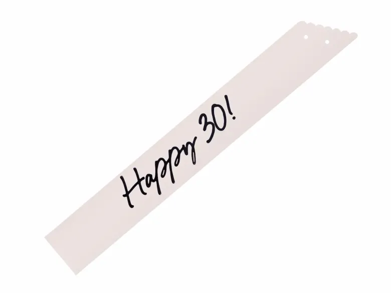 Papir Sash "Milestone" - 30 År