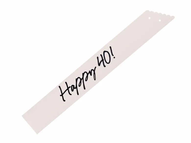 Papir Sash "Milestone" - 40 År