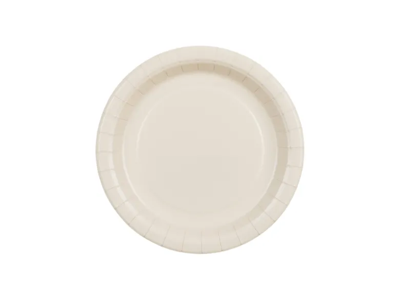 Paptallerkener Beige 18 cm (6 stk.)