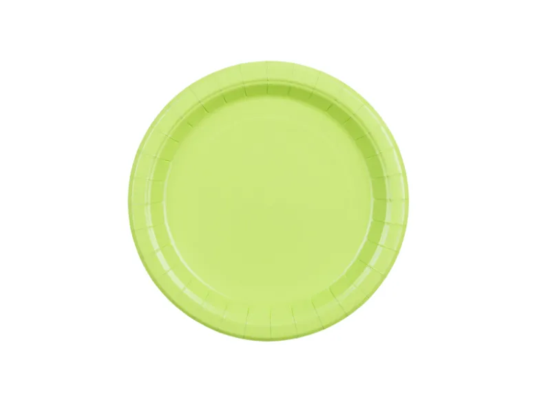 Paptallerkener Lysegrønne 18 cm (6 stk.)