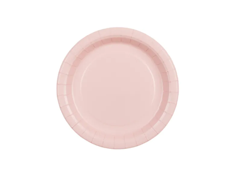 Paptallerkener Lyserød 18 cm (6 stk.)