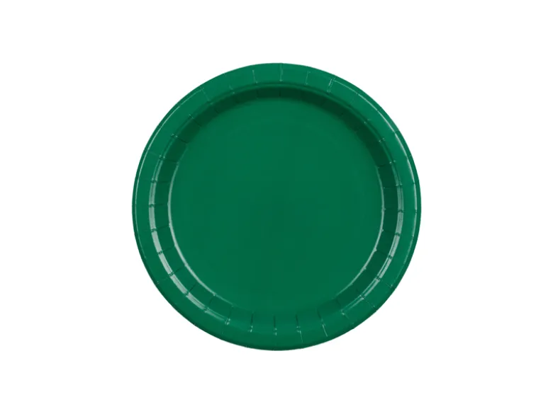 Paptallerkener Mørkegrønne 18 cm (6 stk.)