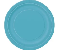 Paptallerkner - Caribbean Blå, 17.1 cm