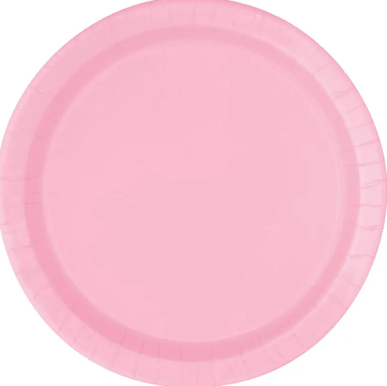 Paptallerkner - Pastel Lyserøde, 17.1 cm