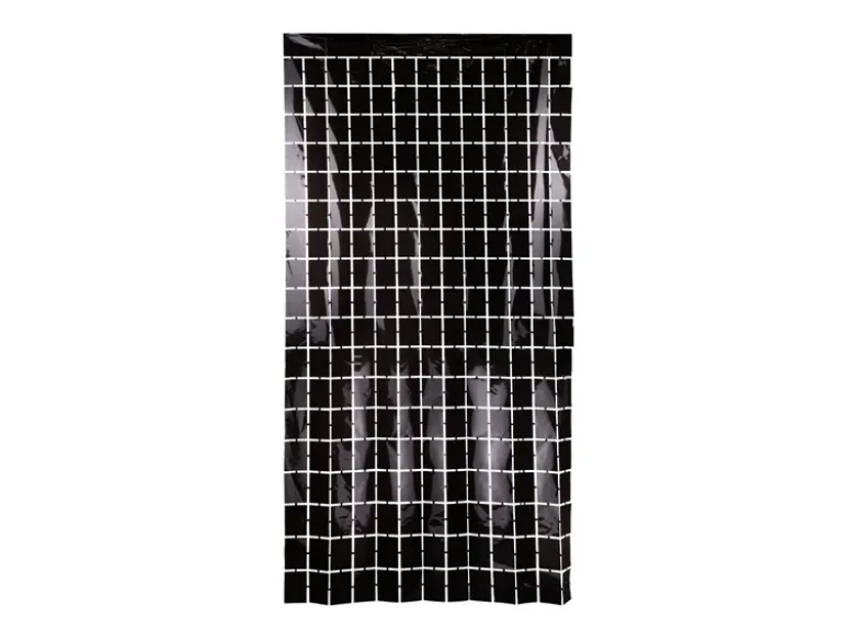 Party Gardin Kvadrat, Sort, 100 X 200 cm
