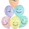 Pastel Ballonhoveder, 6 stk.