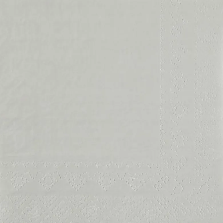 Perlegrå Frokostservietter 33 x 33 cm, 25 stk.