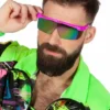 Pink 80'er Brille - Afterski Solbriller