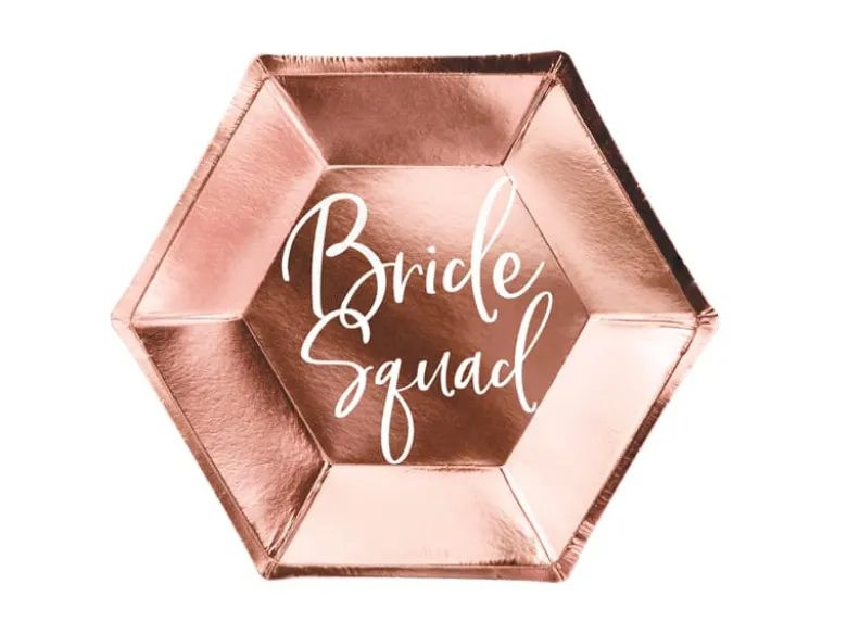 Polterabend - "Bride Squad" Middagstallerkner, 6 stk.