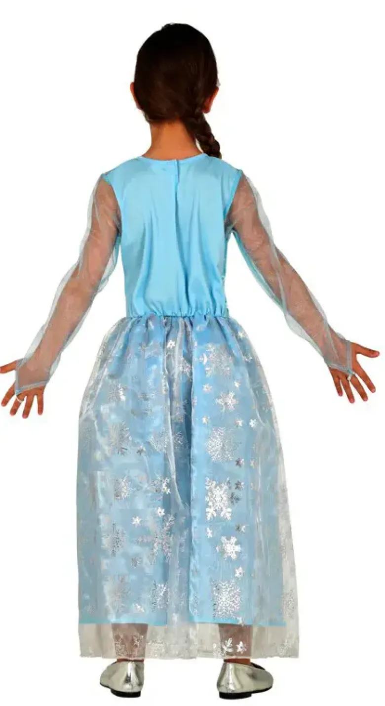 Prinsessekjole "Snow princess" - Blåt Kostume Til Piger (3 - 9 år)