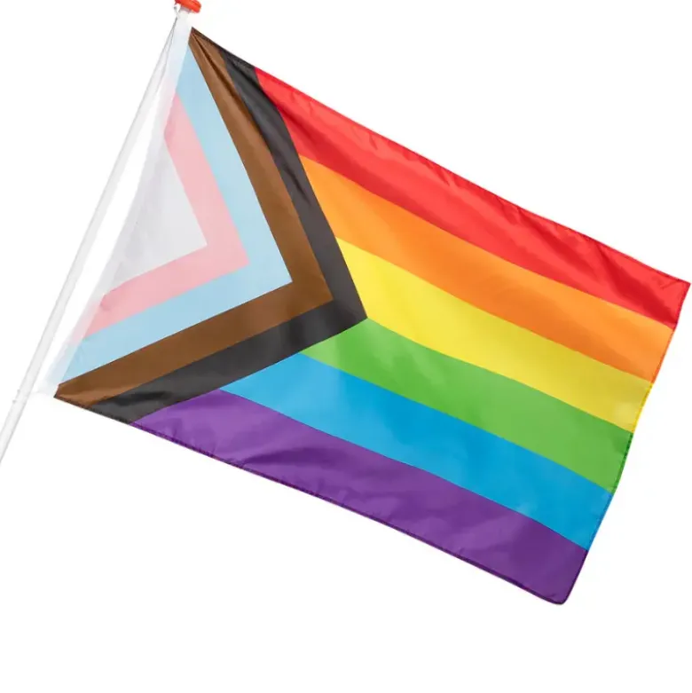 Progressive Pride Stofflag, 90 x 150 cm