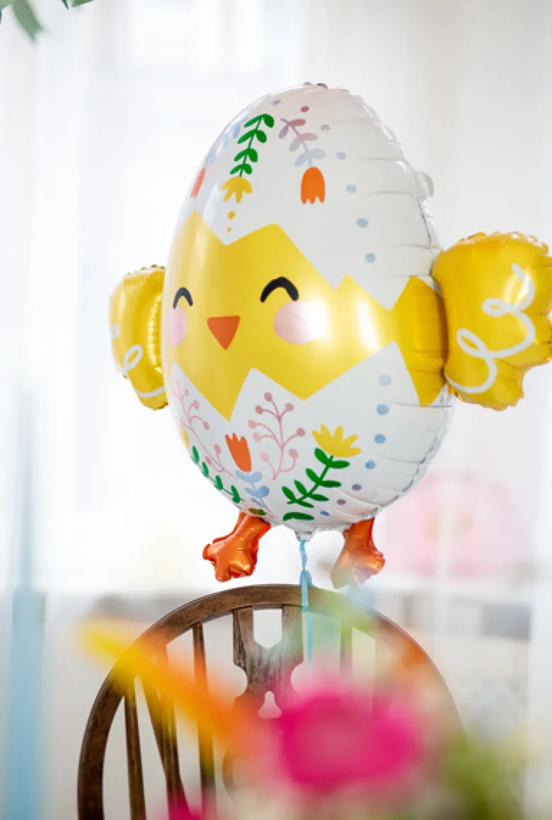 Påskekylling Shape Folieballon, 57 x 53 cm