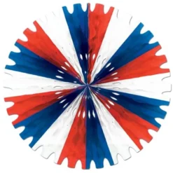 Rød/Blå/Hvid Rosette