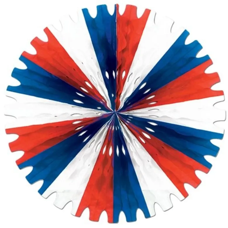 Rød/Blå/Hvid Rosette