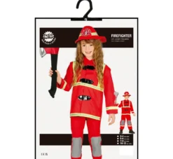 Rød Brandmand Uniform,