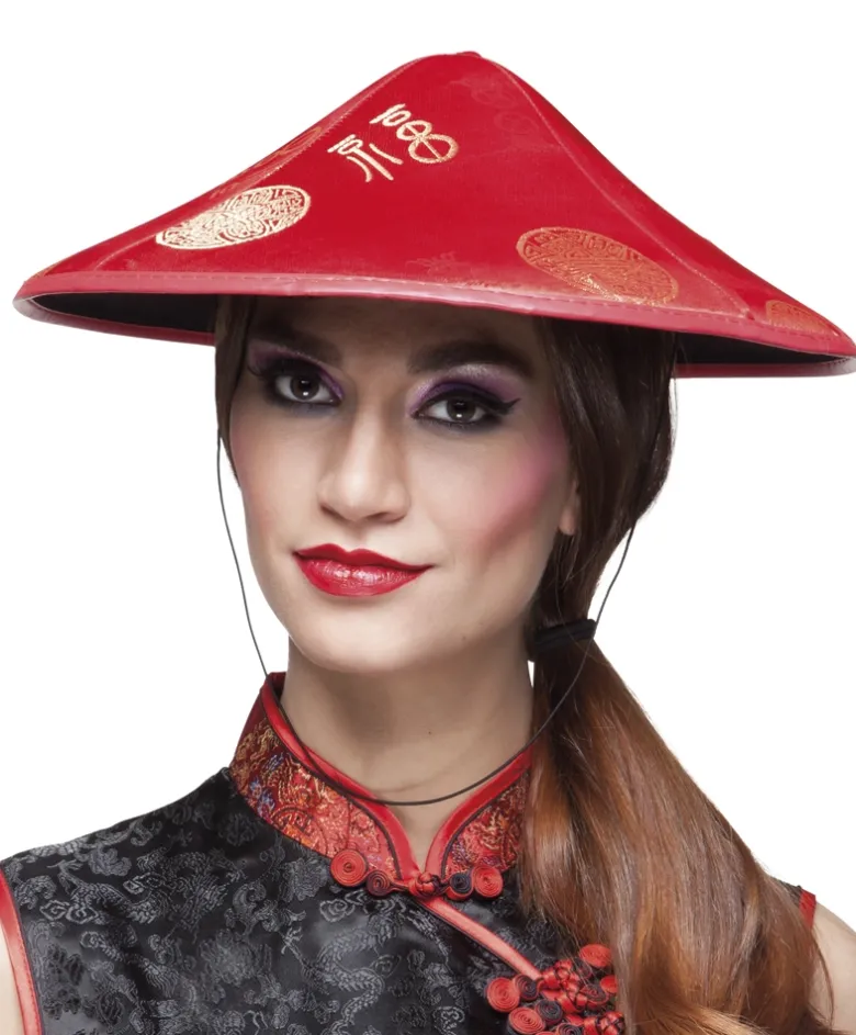 Rød Kinesisk Hat