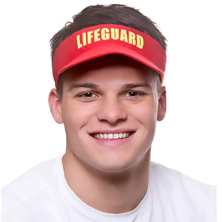 Rød Lifeguard Solskærm