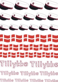 Rød Student Klistermærker