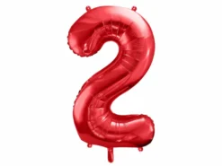 Rød Tal Ballon 86 cm - 2