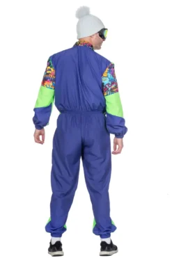 Retro Ski Heldragt Herre