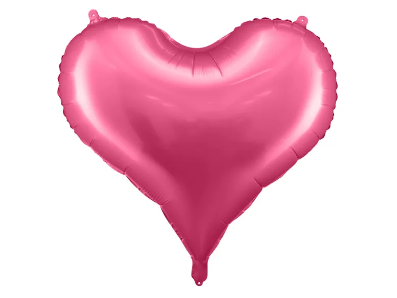 Romantisk Pink Hjerte - Folieballon 61 x 53 cm