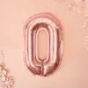 Rosegold Bogstav Ballon 35 cm - O