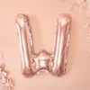 Rosegold Bogstav Ballon 35 cm - W