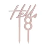 Rosegold "Hello 18" Akryl Kagetopper