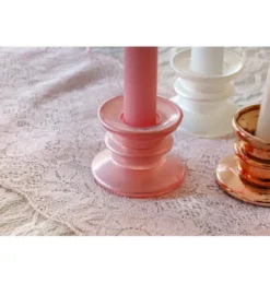 Rosegold Lysestage, 4 cm